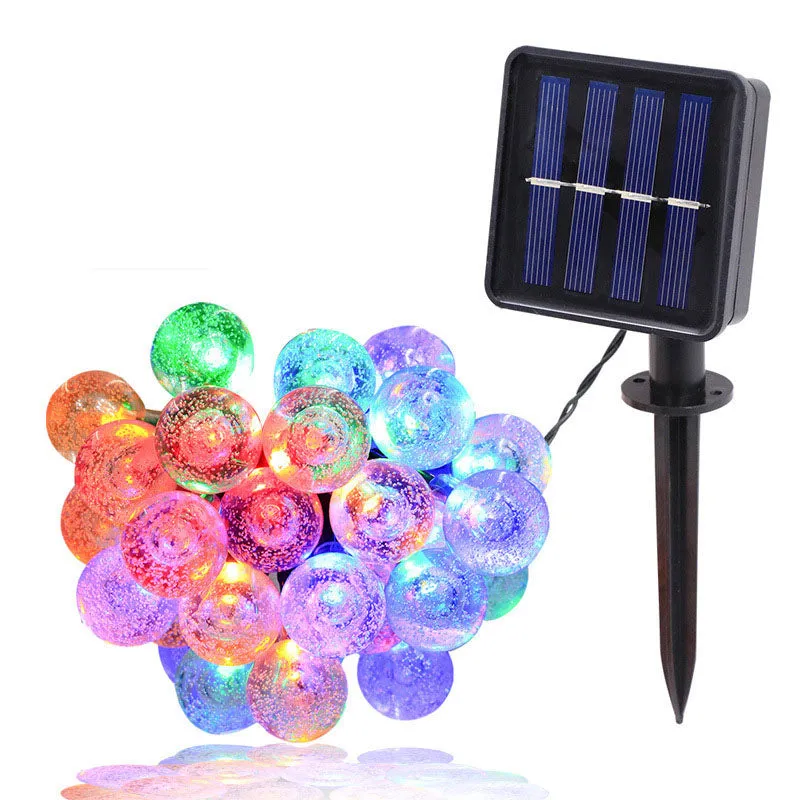 12 Meters 100 Lights Waterproof Solar Bulbs String Lights