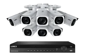 16-Channel NVR System with Eight 4K (8MP) Nocturnal Varifocal Zoom IP Cameras