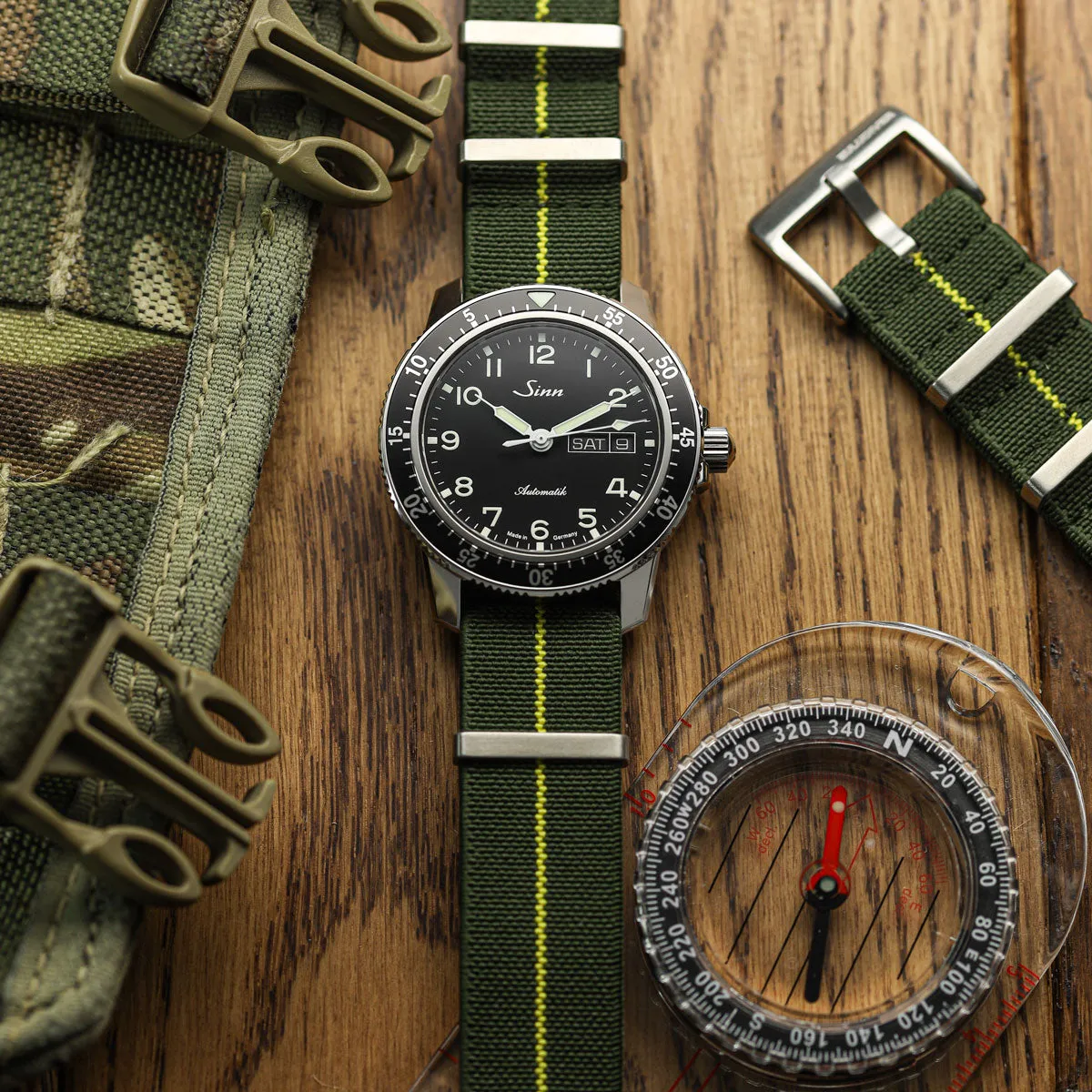 1973 British Military Watch Strap: AIRBORNE Elastic - Marine Nationale