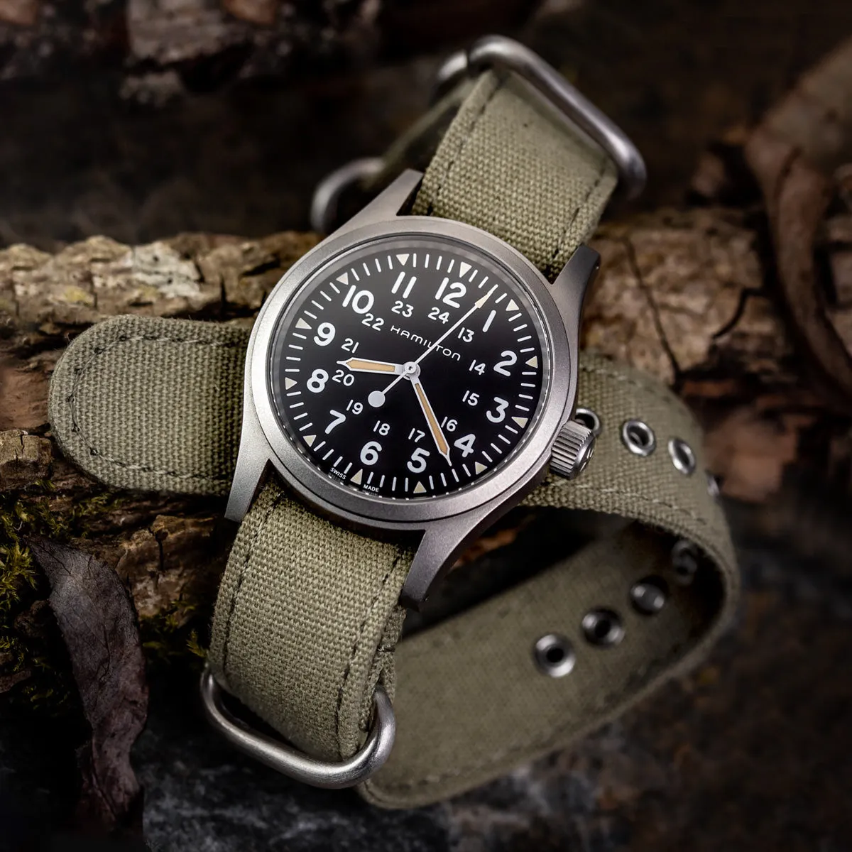 1973 British Military Watch Strap: WARRIOR ZULU - Charcoal