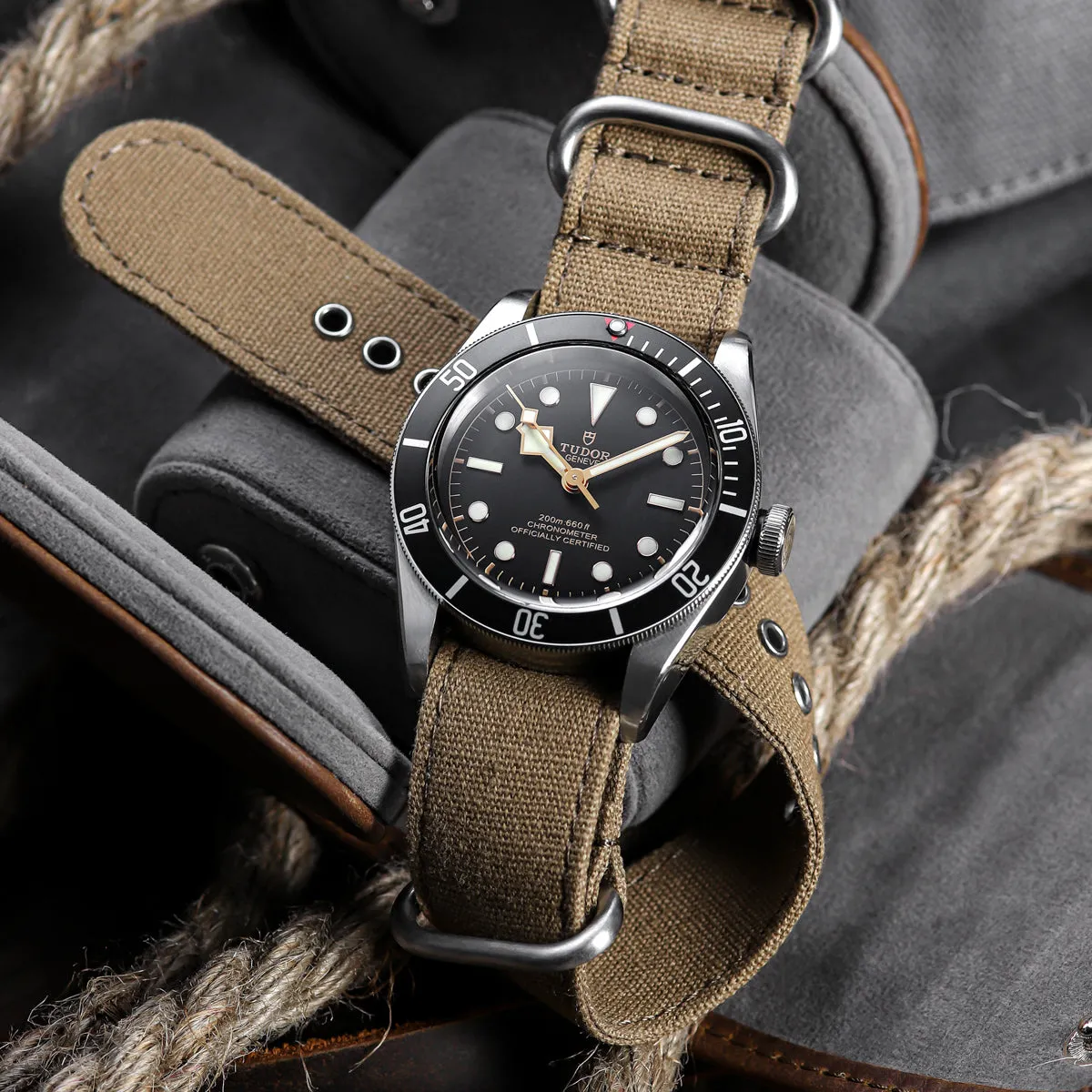 1973 British Military Watch Strap: WARRIOR ZULU - Charcoal