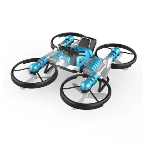 2-in-1 Folding Remote Control Motorcycle Quadcopter Drone with Camera