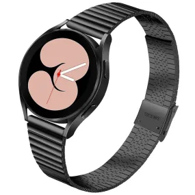 22mm stainless steel unique side texture watch strap for Samsung Gear S3 Frontier / S3 - Black