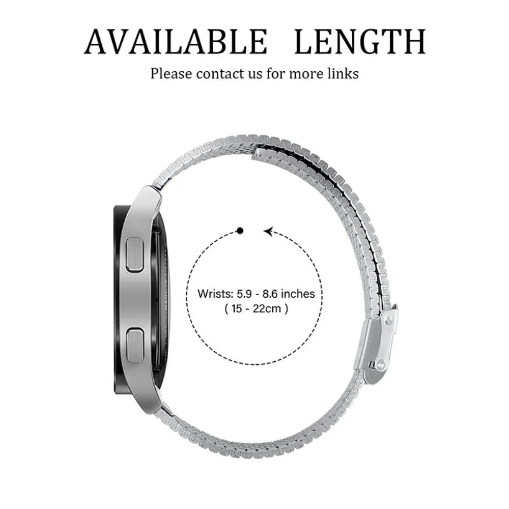 22mm stainless steel unique side texture watch strap for Samsung Gear S3 Frontier / S3 - Silver