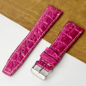 26mm Pink Unique Texture Alligator Watch Band For Men DH-226HDB