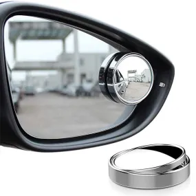 2Pcs 360 Degree Rotation Round Convex Rearview Blind Spot Car Mirrors