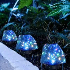 2Pcs Illumination Buried Lights Outdoor Solar LED Color Light