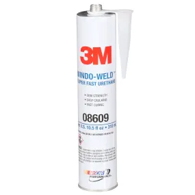 3M Windo-Weld Super Fast Urethane, 08609, Black, 10.5 fl oz Cartridge