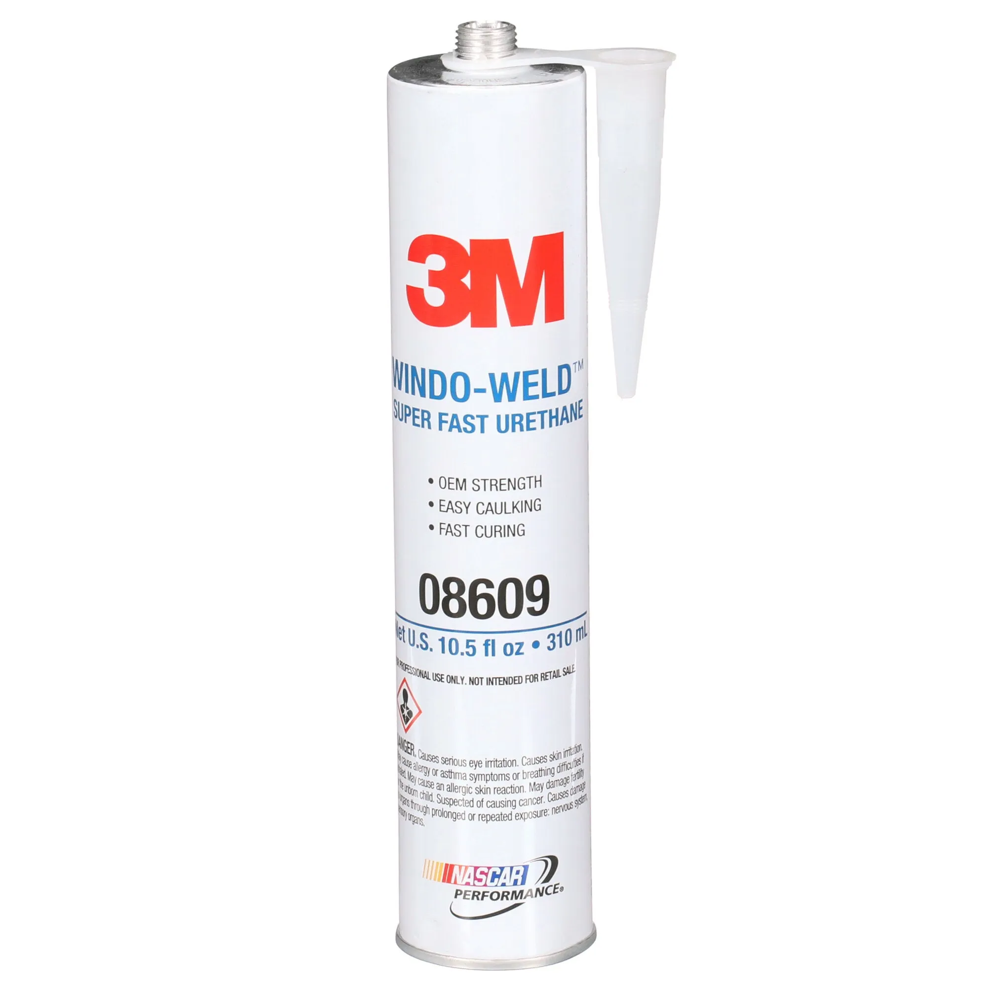 3M Windo-Weld Super Fast Urethane, 08609, Black, 10.5 fl oz Cartridge