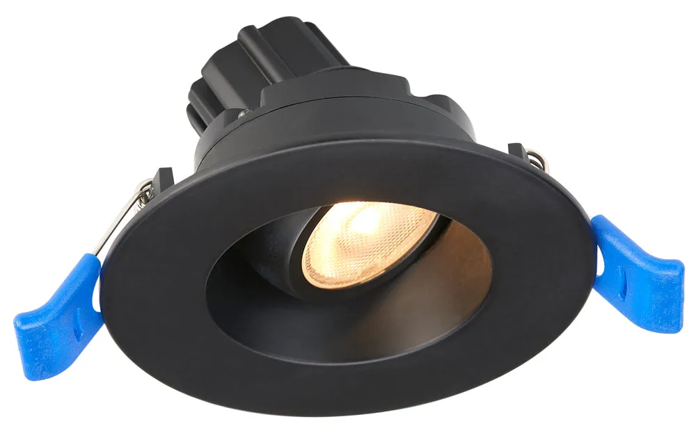 3" Round / Square Regressed Gimbal with 20° Tilt & 360° Rotation 7.5W 120V 15° CRI 90  Wet Type IC Air-Tight Energy Star