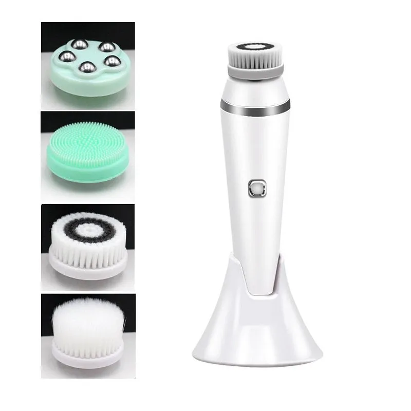 4-in-1 Electric Waterproof Pore Cleaner Facial Cleaning Brush