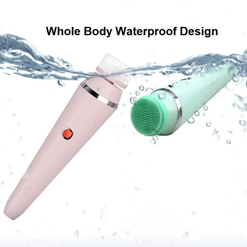 4-in-1 Electric Waterproof Pore Cleaner Facial Cleaning Brush