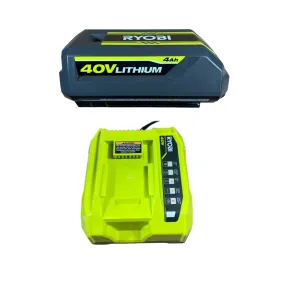 40-Volt Lithium-Ion 4.0 Ah Battery and Rapid Charger