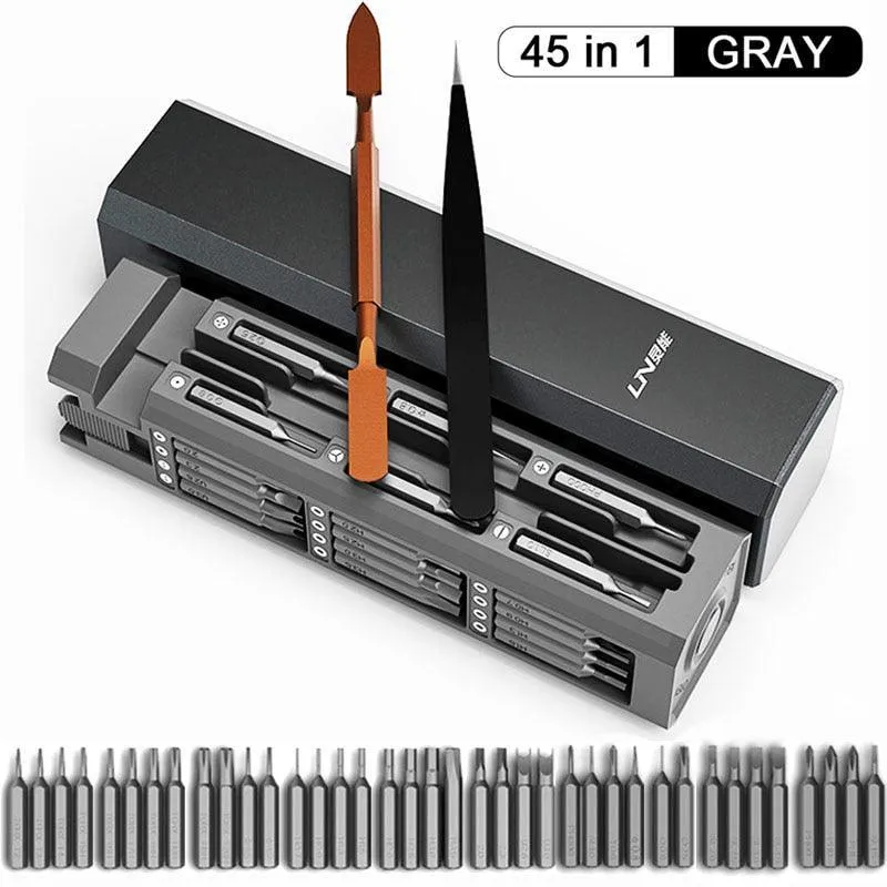 45-Piece Magnetic Precision Screwdriver Toolkit - Essential Repair Companion