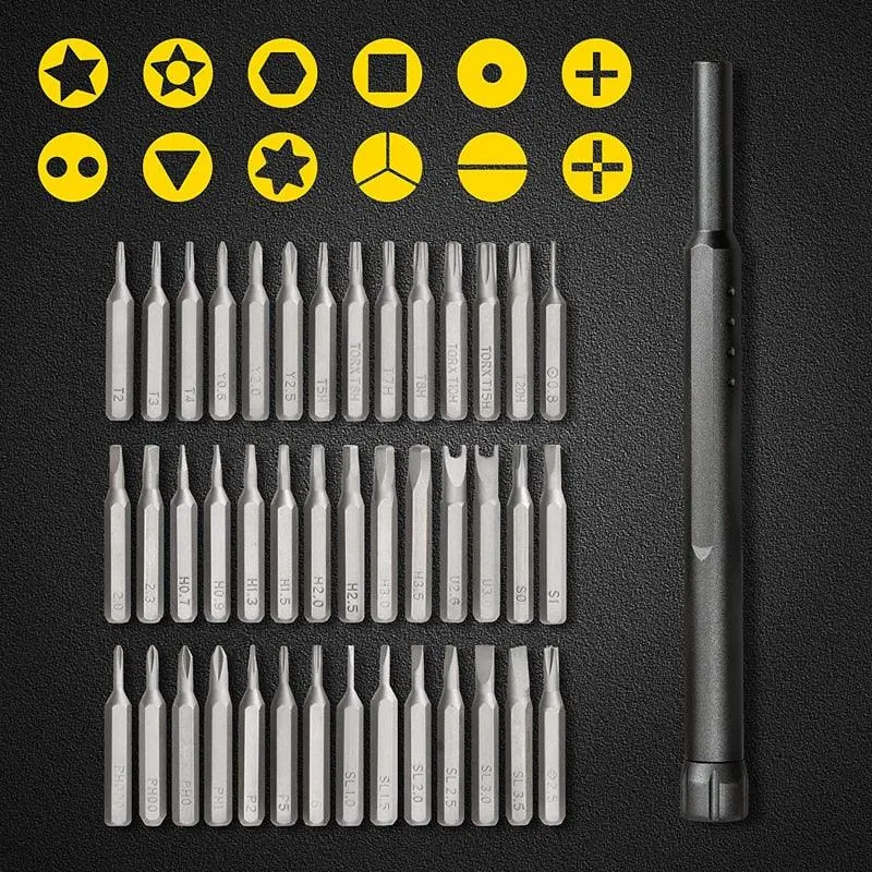 45-Piece Magnetic Precision Screwdriver Toolkit - Essential Repair Companion