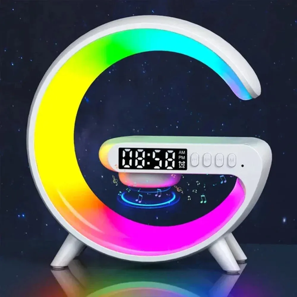 5.9" DeskTop RGB Wireless Charging Station Bluetooth Speaker