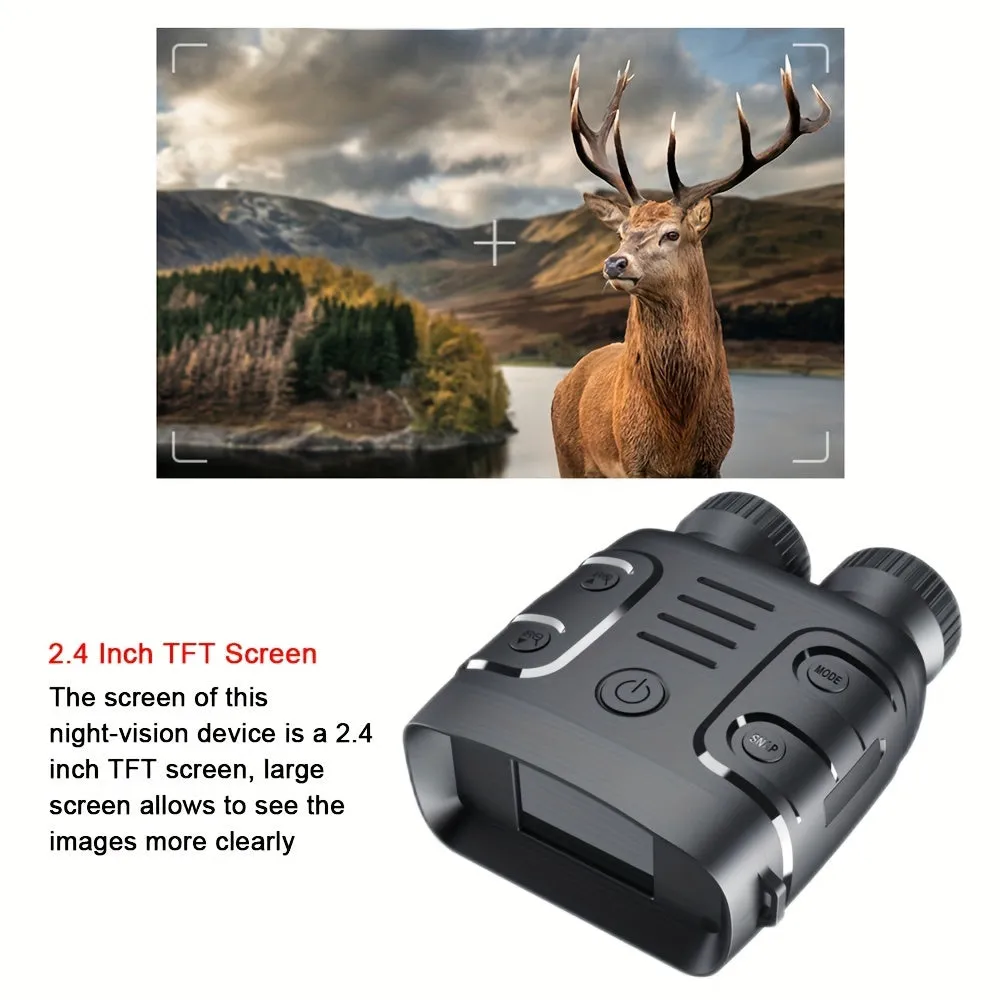 5X Infrared Day/Night 1080P Binocular Photo Video Digital Zoom Battery Powered (included 2000mAh)