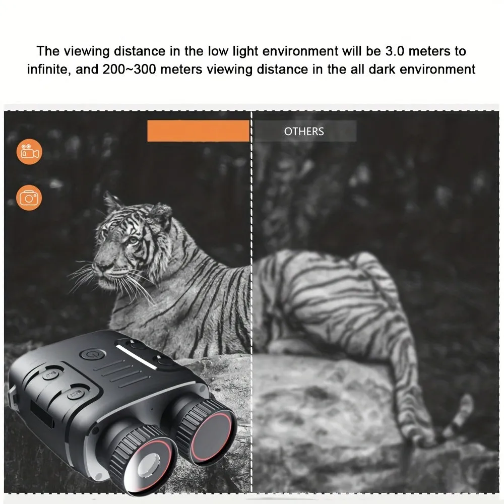 5X Infrared Day/Night 1080P Binocular Photo Video Digital Zoom Battery Powered (included 2000mAh)