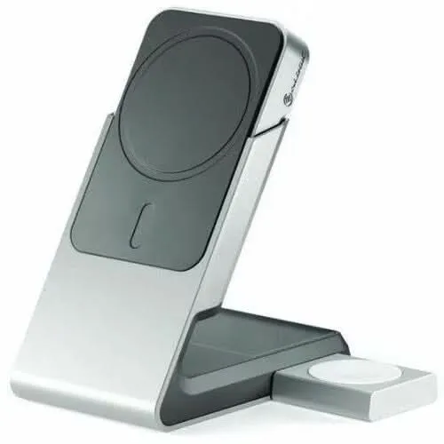 ALOGIC Matrix  3-in-1 Qi-Enabled Magnetic Wireless Charging Dock with Detachable 5000mAh Power Bank