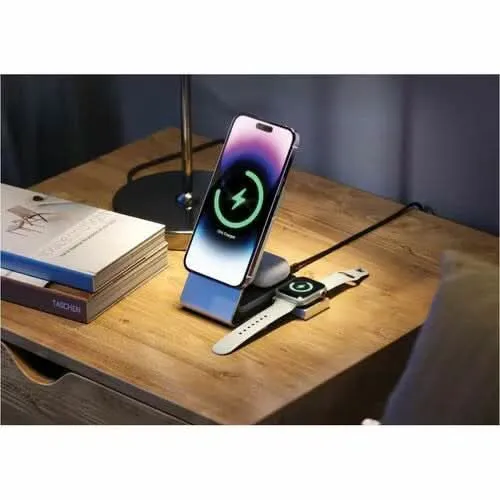 ALOGIC Matrix  3-in-1 Qi-Enabled Magnetic Wireless Charging Dock with Detachable 5000mAh Power Bank