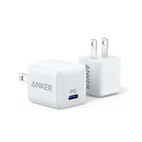 Anker [2-Pack] USB C Charger, Nano Charger 20W Powerport PD Durable Compact high Speed USB C Wall Charger