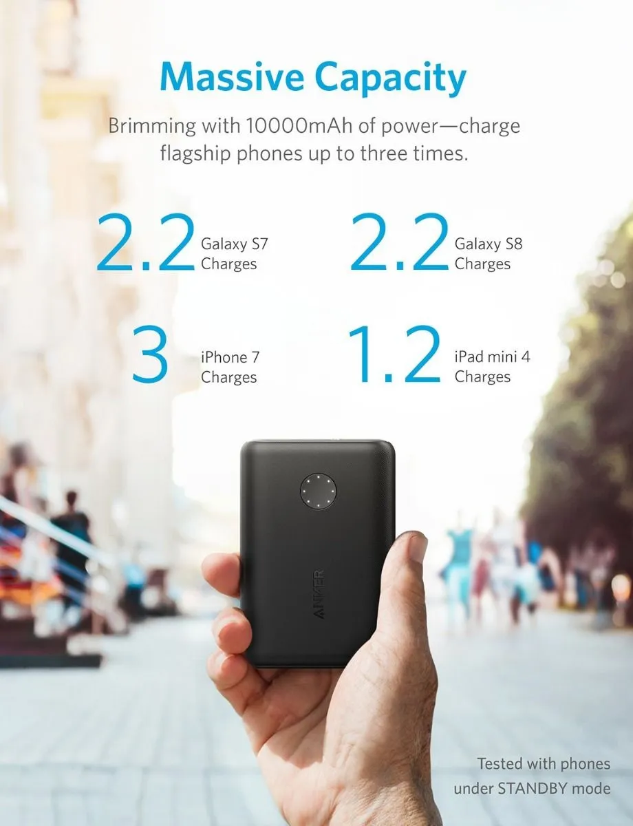 Anker PowerCore II 10000, Ultra-Compact 10000mAh Portable Charger