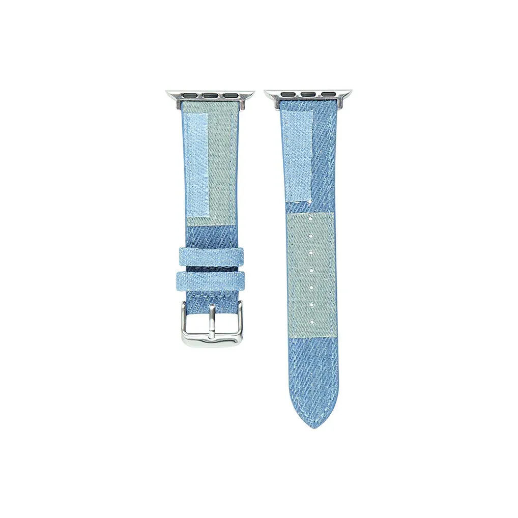 Apple Watch Leather Strap | Denim Splicing