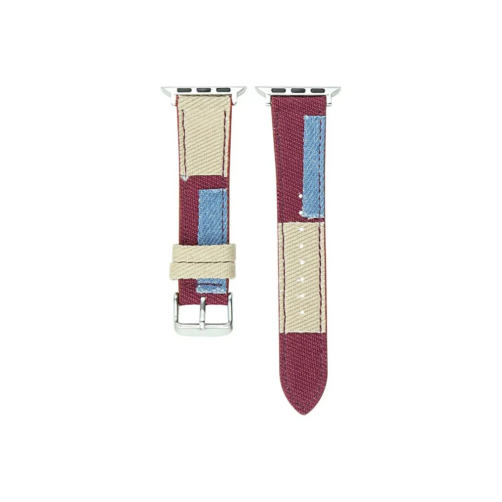 Apple Watch Leather Strap | Denim Splicing