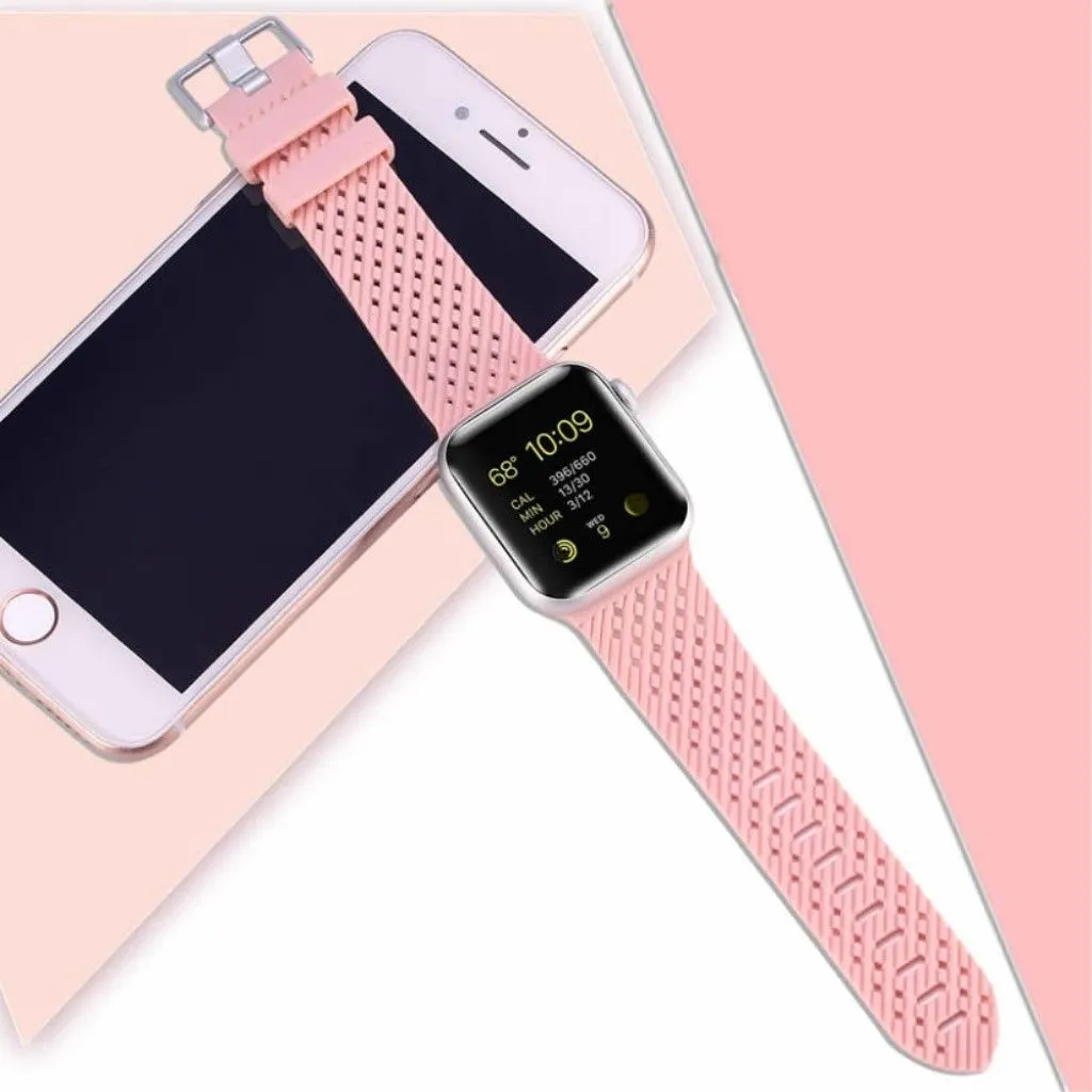 Apple Watch Series 5 44mm cool silicone watch band - Pink