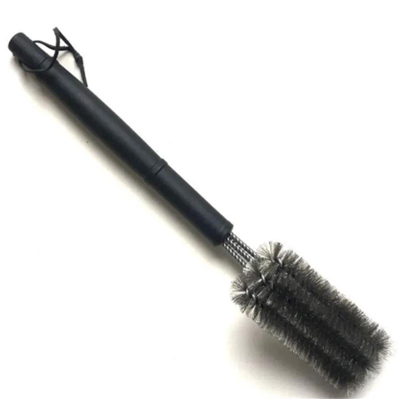 BBQ Grill Stainless Steel Cleaning Brush Three Head Bristles