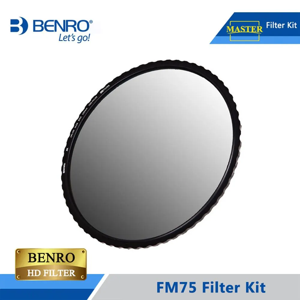 Benro FM75 75mm Filter Kit System ND/GND/CPL Professional Filter Hold Support For Camera Lens DHL Free Shipping