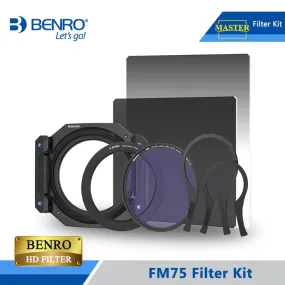 Benro FM75 75mm Filter Kit System ND/GND/CPL Professional Filter Hold Support For Camera Lens DHL Free Shipping