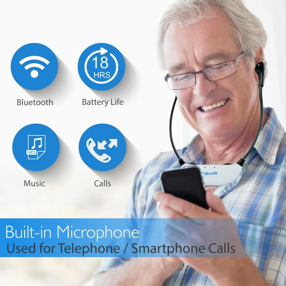 Bluetooth 2.4Ghz Tv Assistive Hearing Amplifier Headset