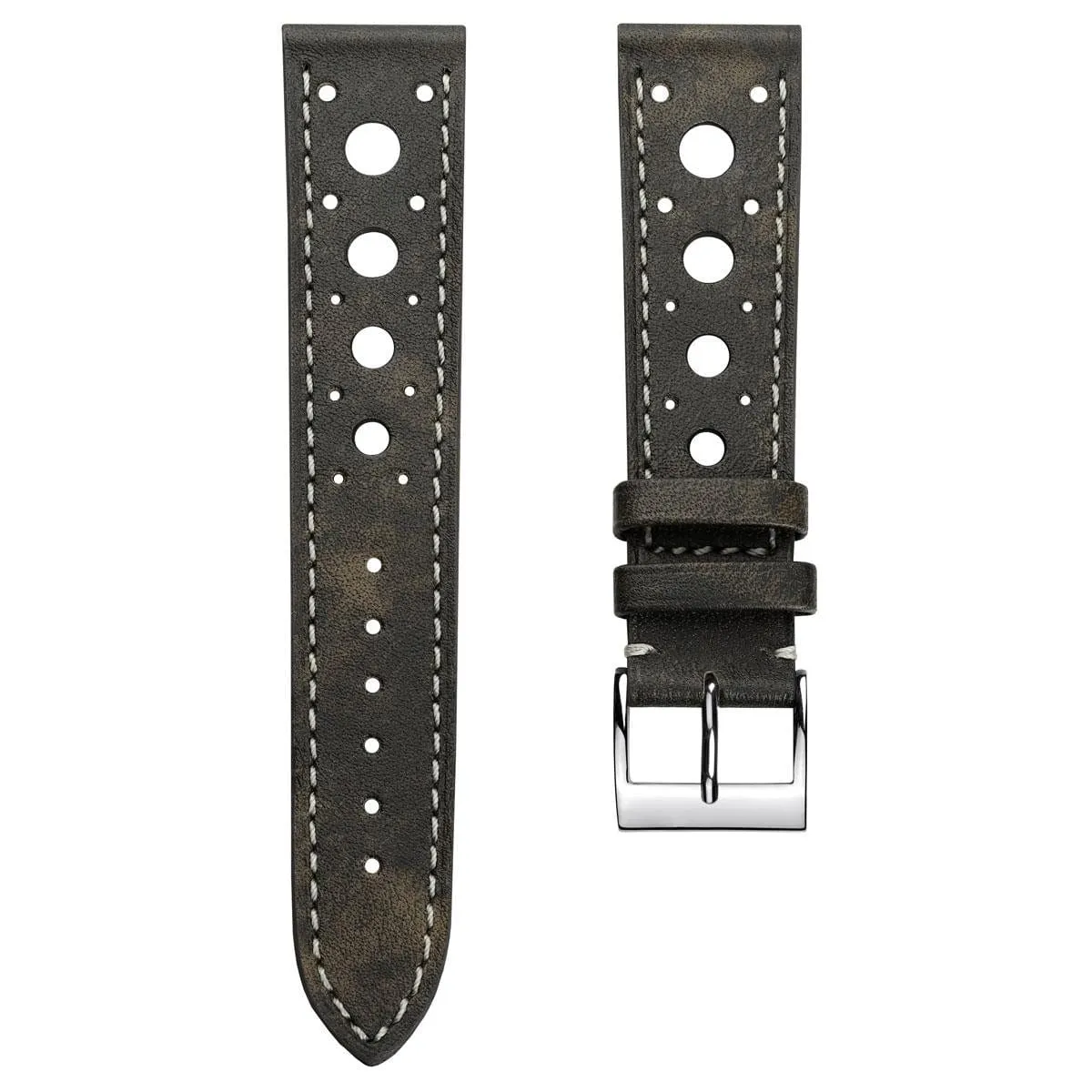 Boutsen Racing Handmade Patina Leather Watch Strap - Mocca