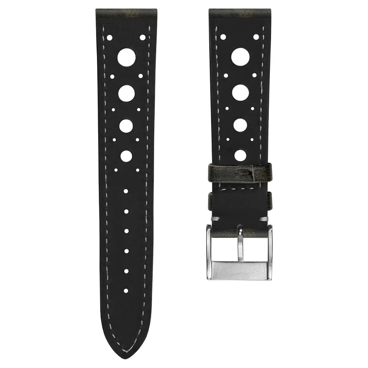 Boutsen Racing Handmade Patina Leather Watch Strap - Mocca