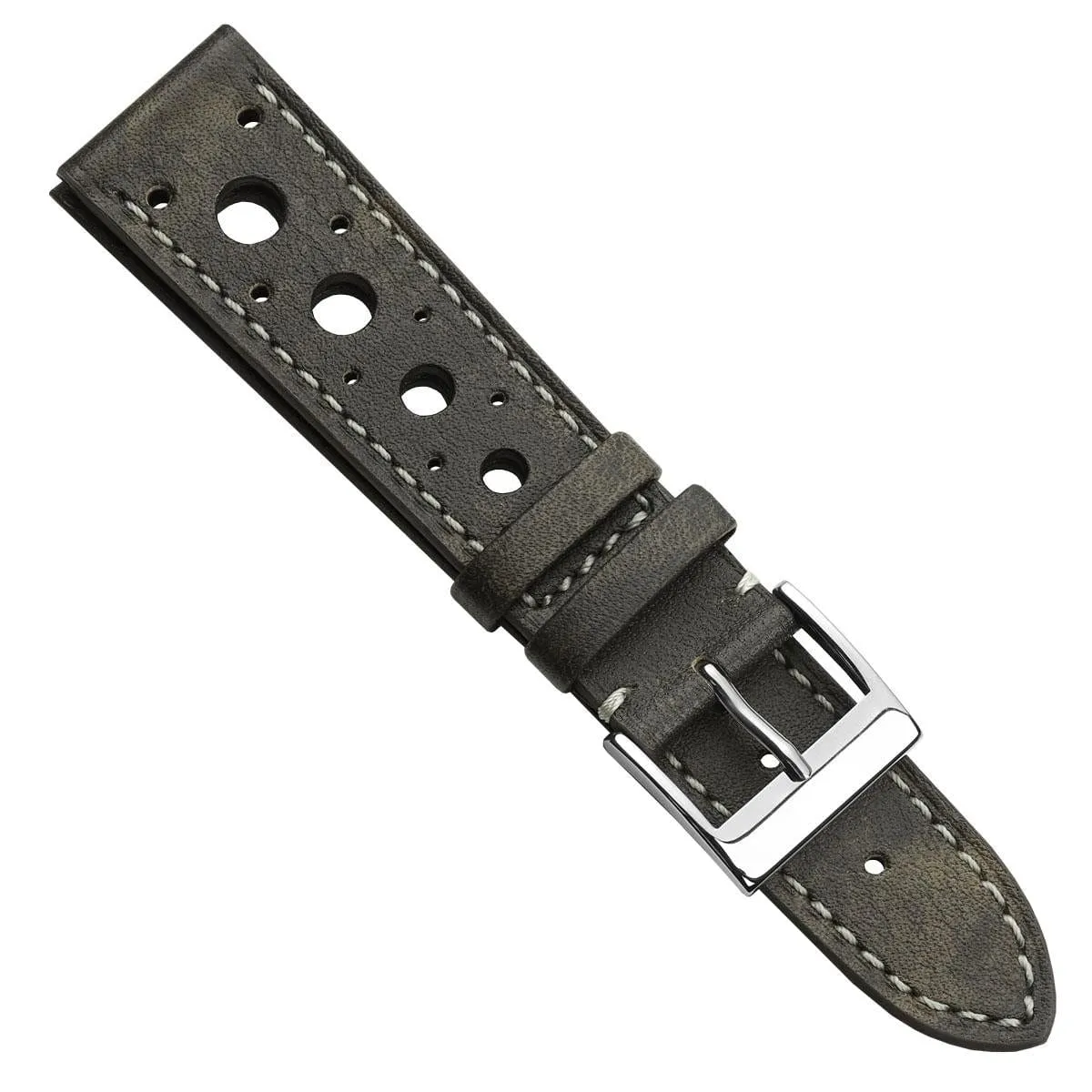 Boutsen Racing Handmade Patina Leather Watch Strap - Mocca