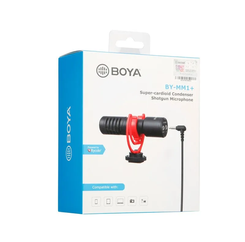 BOYA Super-cardioid Condenser Shotgun Microphone (BY-MM1 )