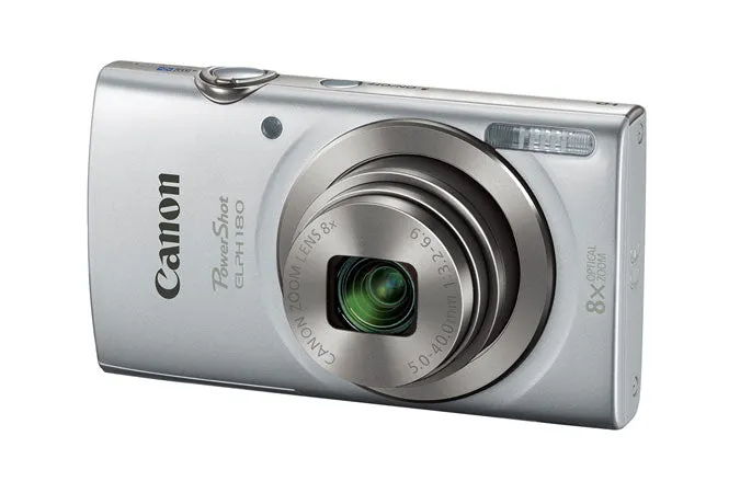 Canon PowerShot 180 20 Megapixel Compact Camera - Silver  1093C001