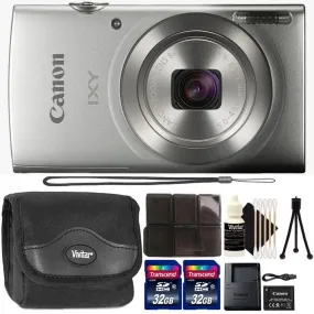 Canon PowerShot IXY 200 / Elph 180 20MP Digital Camera   Complete Starter Bundle