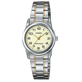 Casio LTP-V001SG-9B Two-tone Stainless Steel Watch for Women