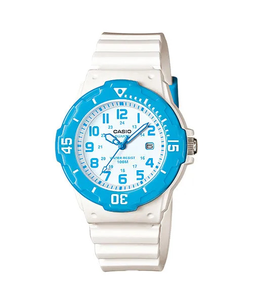 Casio Youth White & Blue Vintage Analog Watch LRW200H-2B