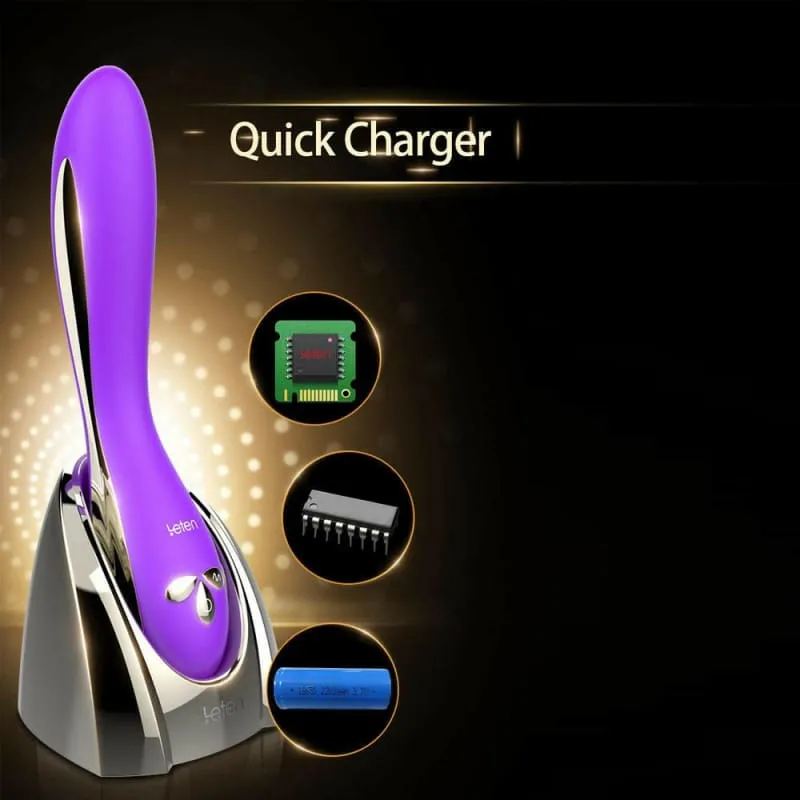 Chargeable Multi Speed Waterproof Vibrator with 10 Settings