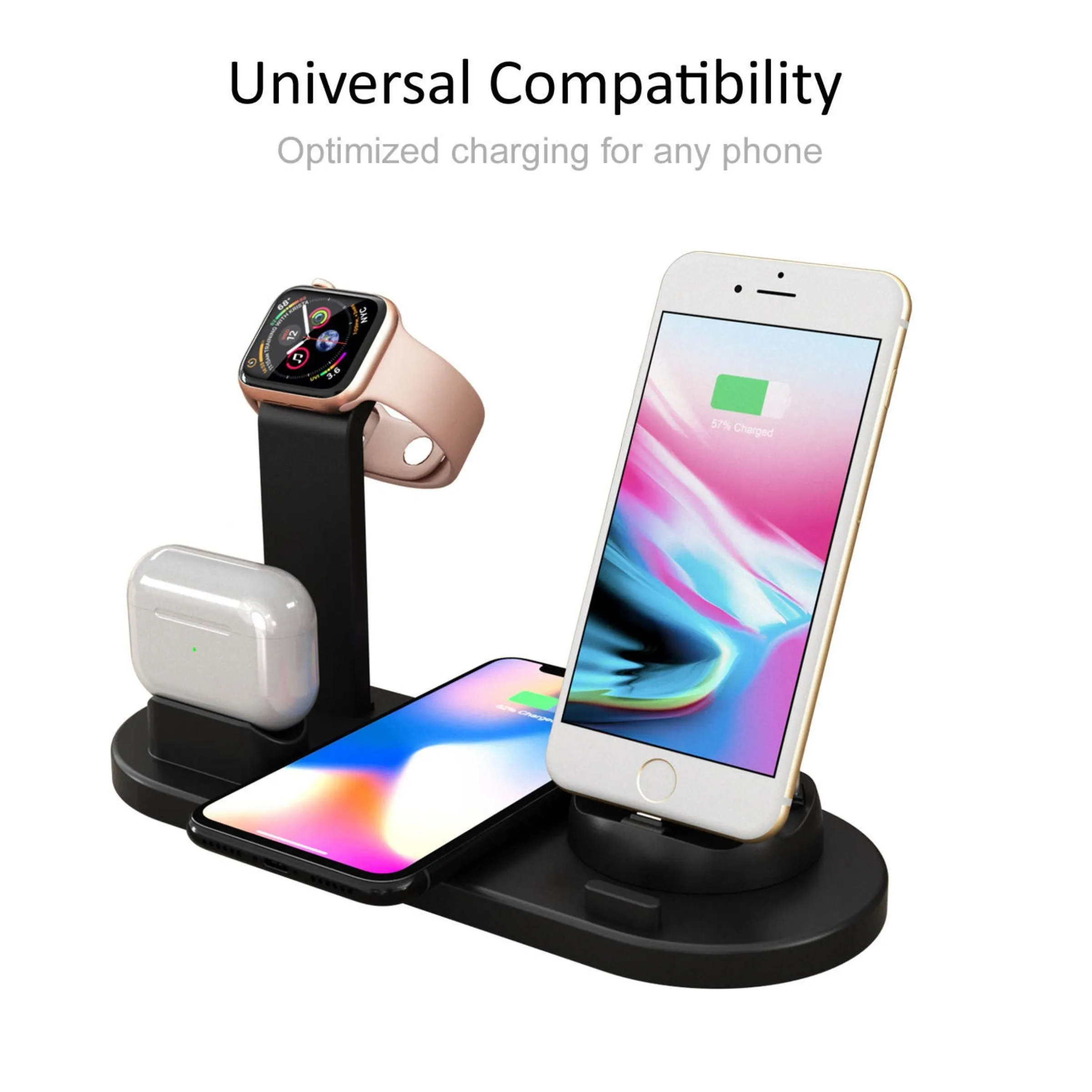 ChargeUp 6-in-1 Wireless Charging Station w/ Watch Charger INCLUDED