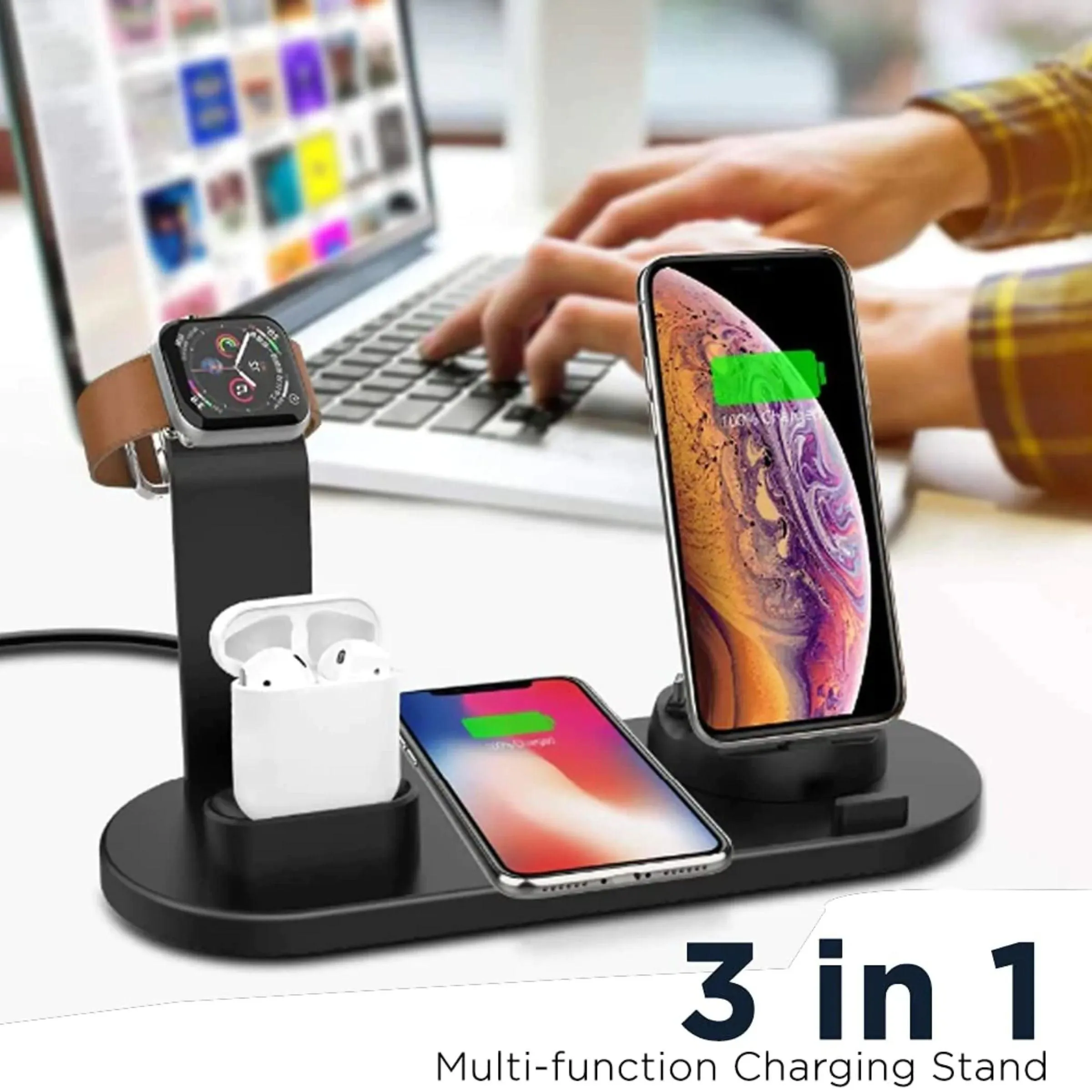 ChargeUp 6-in-1 Wireless Charging Station w/ Watch Charger INCLUDED