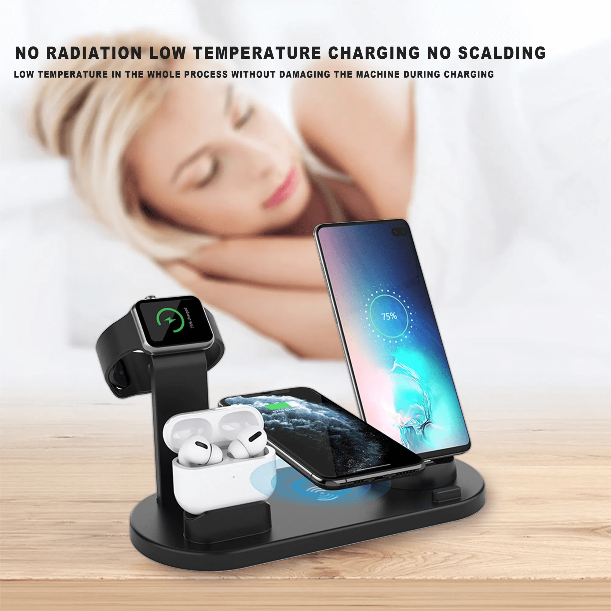 ChargeUp 6-in-1 Wireless Charging Station w/ Watch Charger INCLUDED