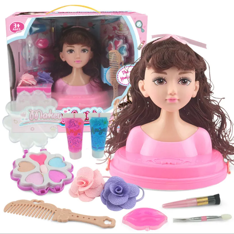 Children's Practice Simulation Barbie Doll Makeup Toy Set