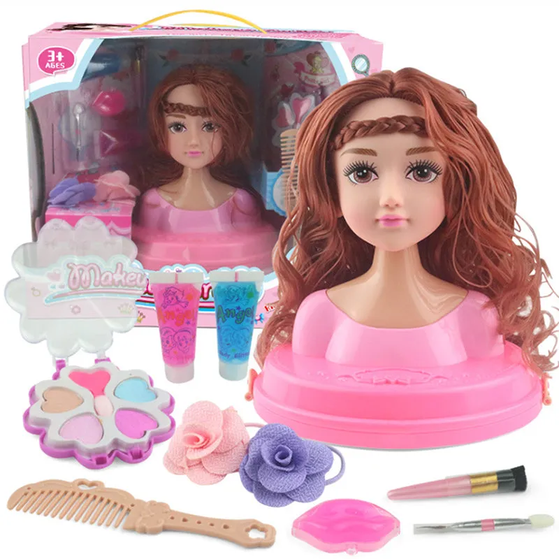 Children's Practice Simulation Barbie Doll Makeup Toy Set