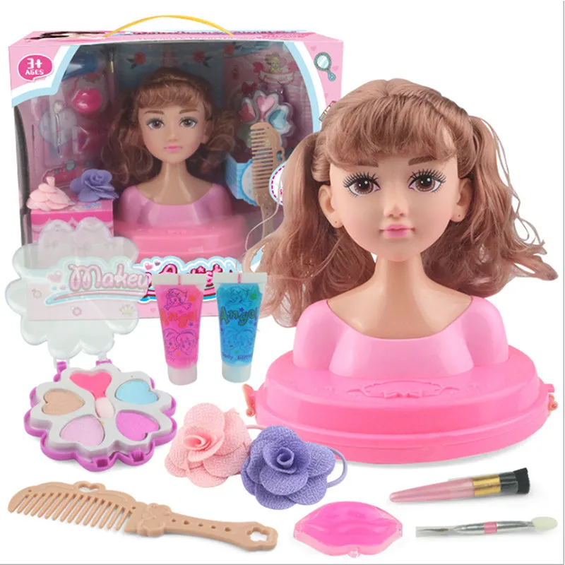 Children's Practice Simulation Barbie Doll Makeup Toy Set