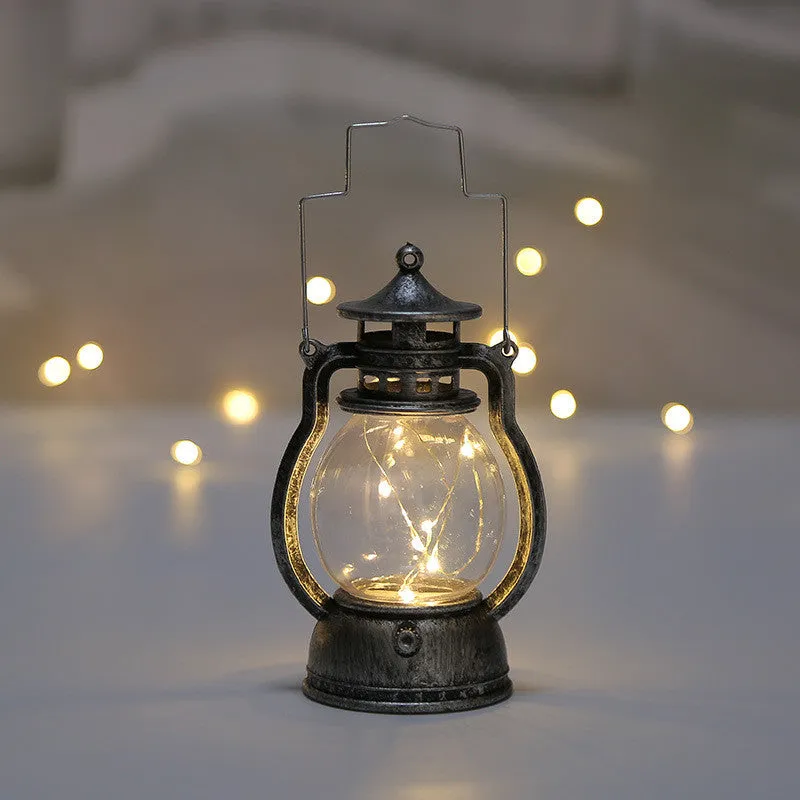 Christmas Retro Electronic Small Oil Lamp Creative Gift Decoration