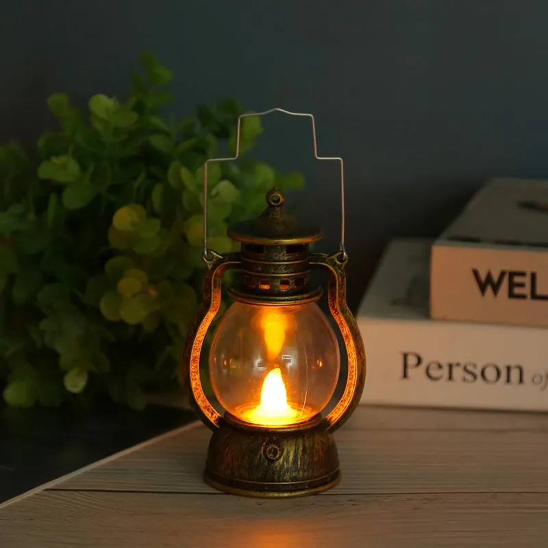 Christmas Retro Electronic Small Oil Lamp Creative Gift Decoration